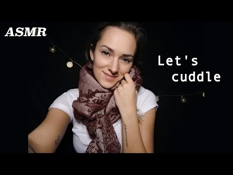 ASMR - my cuddly scarfs keep us both warm ☃️ 🔥 (German talking)
