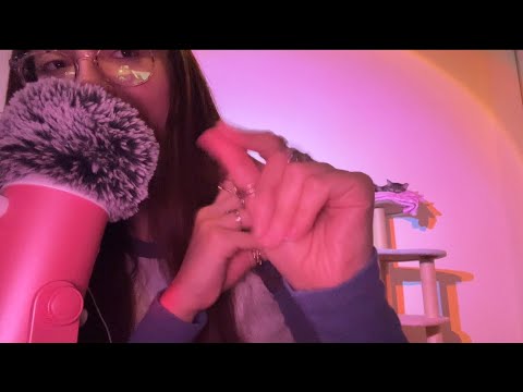 ASMR Fast Trigger Words, Hand/ Ring Sounds, Fluffy Mic Cover +