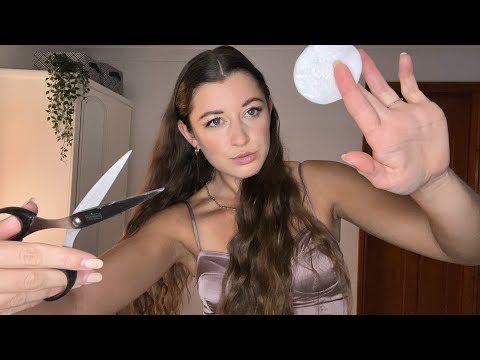 ASMR soothing frustrations & bitterness with God’s peace ☮️ | scissor sounds & cotton rounds