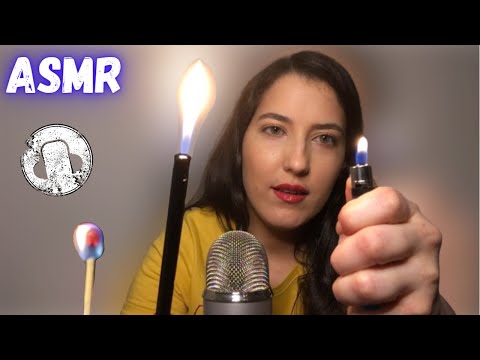 ASMR🔥FIRE/LIGHTER PLAY • Lighters, Matches + More