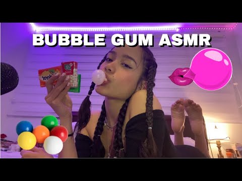 ASMR | SIA BLOWING HUGE BUBBLES & GUM CHEWING 👅 ( Gone Wrong)