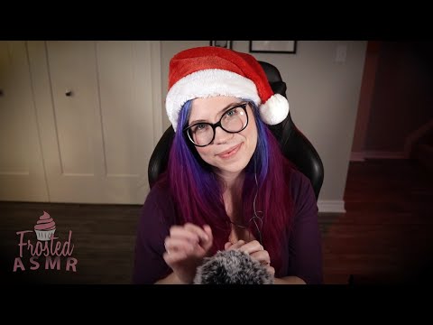 ASMR | Softly Playing with Mic Cover While Humming Christmas Songs By The Fire