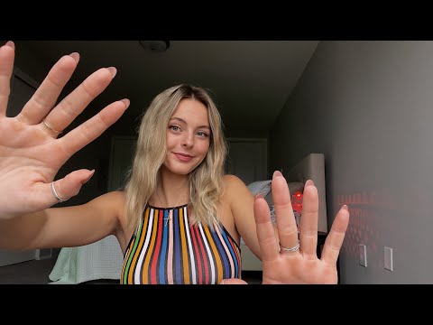 ASMR | Hand Movements and Mouth Sounds | Plucking, Snipping, Scratching