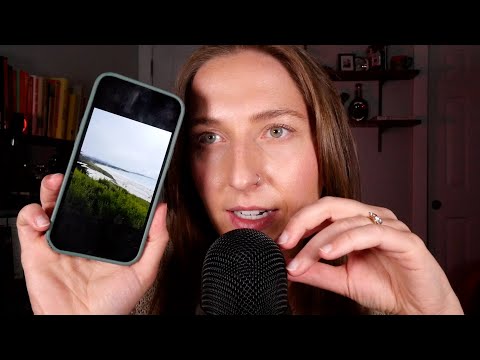 ASMR whisper ramble about my trip to California 🌴 (with nail mic scratching)