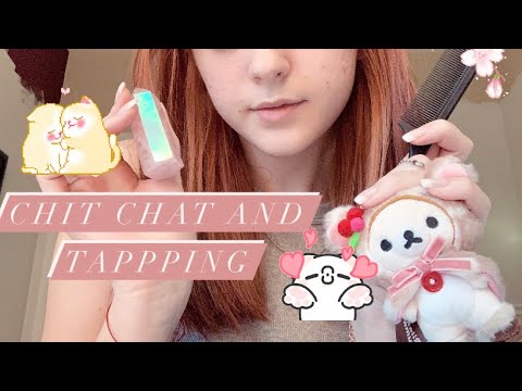 ASMR✨ Tapping triggers and chit chat🤗🌸