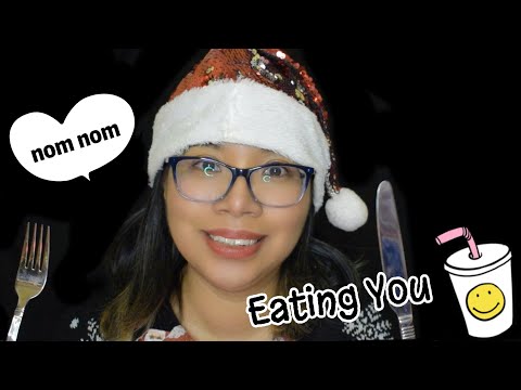 ASMR POV YOU ARE MY DINNER - Eating You (Whispering & Mouth Sounds) 🍽️🍗  [Roleplay]