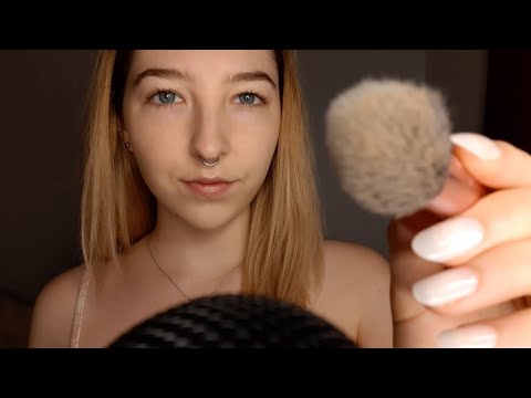 ASMR body positive affirmations/ramble for confidence 💖 (+ face brushing)
