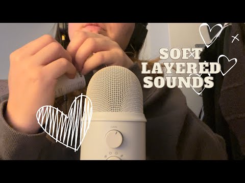 ASMR calming triggers with soft layered sounds