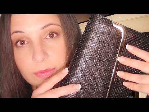 ASMR Binaural Consignment Store Role Play:  Purses and Bags of Different Textures for Relaxation