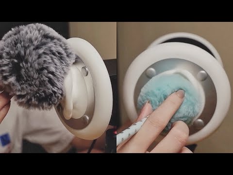 ASMR Fast & Intense Ear Cleaning with Fluffy Ball No Talking ** Repeat with Black screen