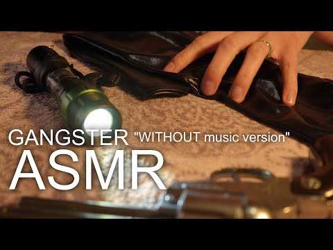 Gangster ASMR Close-up Gun & Flashing Light Triggers (without music version)