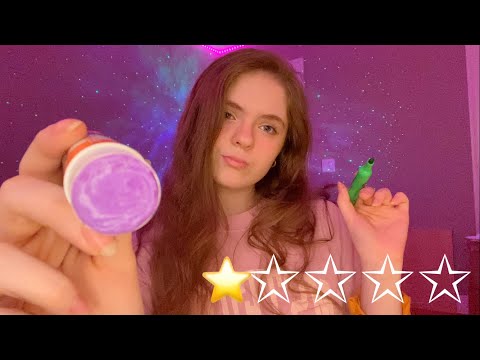 ASMR WORST Reviewed Makeup Artist Does Your Makeup Roleplay💄Fast & Aggressive