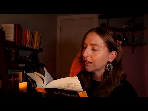 ASMR bookshelf tour 📚 some currents + some classics 🤓 (whispering + book triggers)