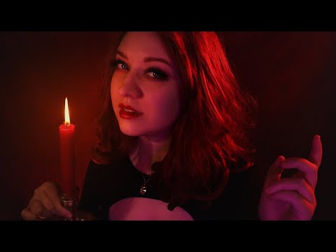 ASMR / Gentle Vampire comforts you during storm (personal attention, scalpmassage, facecleaning)