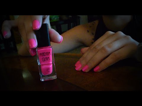 ASMR Mini Makeup Haul, Nail Painting, Ear to Ear Whispers, Crinkles & Tapping. MadamGlam