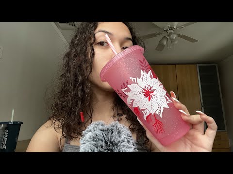 ASMR~ fast and aggressive tapping on Starbucks cup collection 🌺