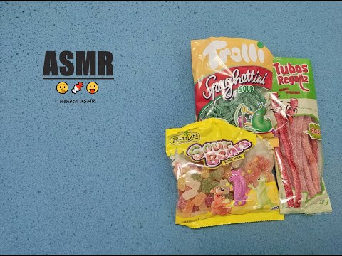 ASMR | Comendo gomas ácidas 🤫🍬😛