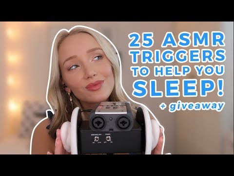 ASMR 25 Binaural Triggers To Help You Sleep (1 HOUR!) + The Best Way To Experience Me | GwenGwiz