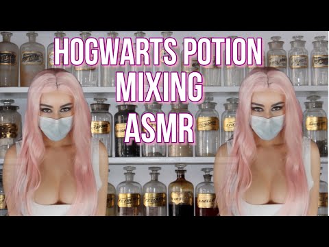 ASMR ✨⚡️ Harry Potter POTION CLASS 🦠Anti COVID19 potion 🔮 Mixing potions, tapping + whispers ⚡️