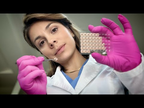 ASMR Face Mapping & Scalp Check (Personal Attention, Ear Acupuncture) Soft Spoken Doctor Role-play