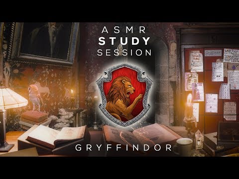 Gryffindor 🦁 Study Session 📚 ASMR Hogwarts ⚡ Harry Potter Inspired Ambience - Soundscape