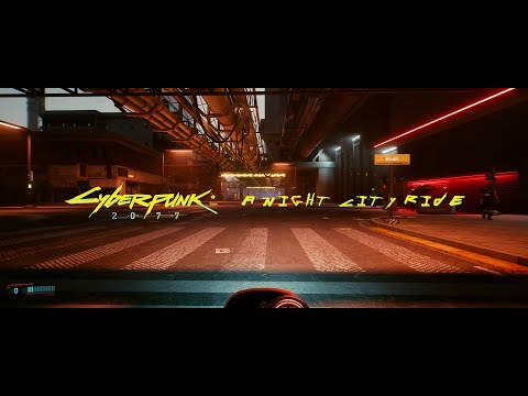 Cyberpunk 2077 | A Night City Ride 👀🚲 (4K Ultrawide)
