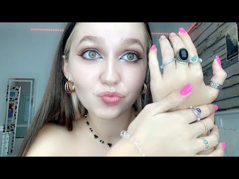 ASMR: skin scratching, hand sounds, + ring sounds