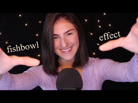 [ASMR] FISHBOWL EFFECT🐠// inaudible whispering, face touching, drawing in your face //IsabellASMR