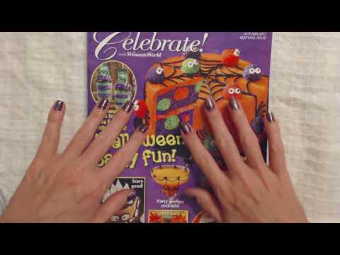 ASMR Sounds ~ Tapping On Magazine Cover (No Talking)