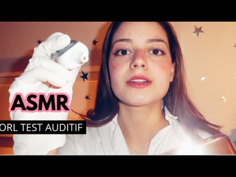ASMR FRANÇAIS: DOCTEUR ORL 👩‍⚕️ test auditif + relaxation (roleplay)