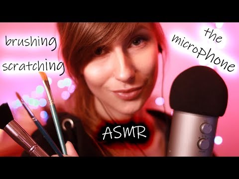 ASMR Brushing the microphone (different brushes, scratching, triggers) for sleep