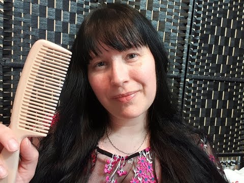 Comforting Comb #ASMR ( Whispering / Combing Camera / Tapping )