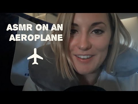 ASMR Whispers on an Aeroplane I In-Flight Movie Chitchat (/w Jet Engine Sounds)