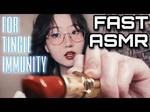 CHAOTIC 💥 Fast Aggressive ASMR for ADHD | hand sounds, mic scratching, purring for TINGLE IMMUNITY