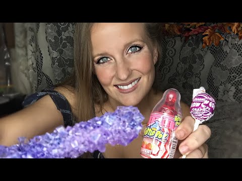 ASMR Mouth Sounds| Eating Trio of Hard Candy|