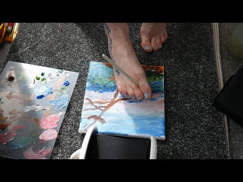 ASMR - Who gives a Foot, Painting with feet ft Star Lady ASMR| Foxy ASMR