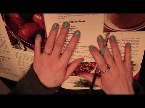 [ASMR] Reading from an Old Cookbook & Rambling - Page Turning, Pointing, Reading