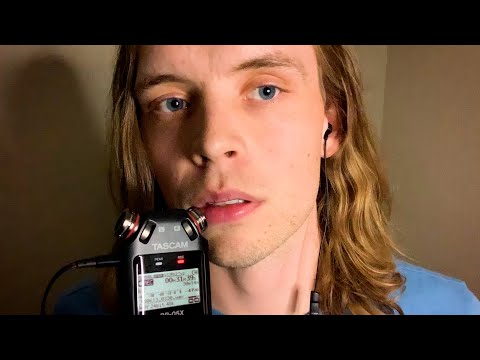 ASMR DEEP EAR WHISPERING & MOUTH SOUNDS (ear to ear, up close, sensitive, trigger words, tascam)