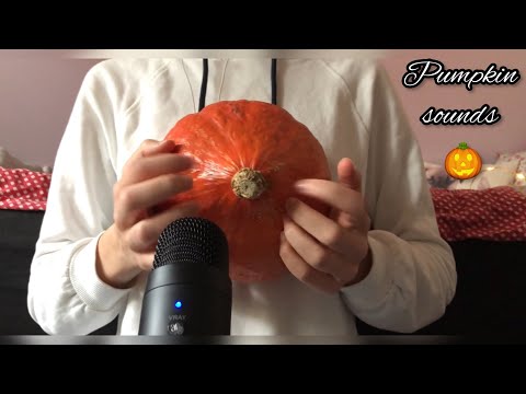 ASMR | Fast & aggressive tapping and scratching on pumpkins 🎃