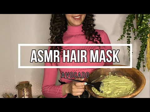 ASMR Avocado Hair Mask Scalp Massage