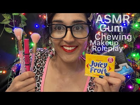 ASMR  Makeup Roleplay (Gum Chewing) 💖💄