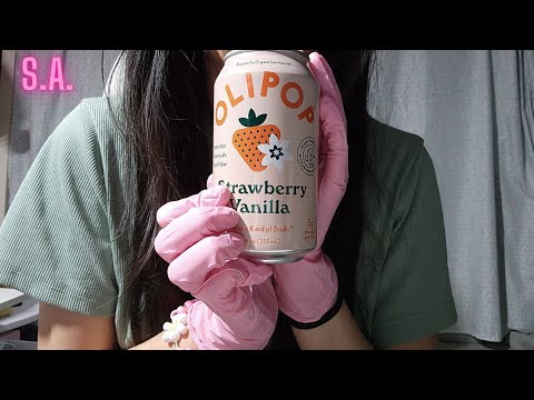 Asmr | Drinking & Burping - Olipop Strawberry Vanilla