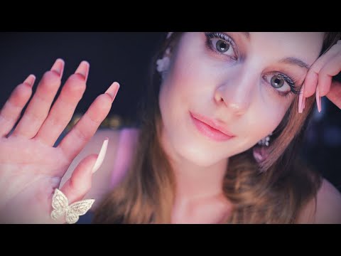 ASMR Slow Hand Movements with Meditation Music🎵 for sleep 💤 ~low light, no talking