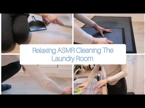 ASMR Household Cleaning The Laundry Room - Brushing & Dusting Sounds No Talking