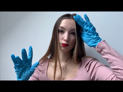 ASMR but with GLOVES✋🏼 (tapping, glove sounds, face touching, mouth sounds)