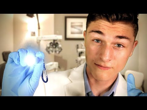 ASMR EYE EXAM APPOINTMENT | Soft Speaking, Follow the Light, Glove Sounds