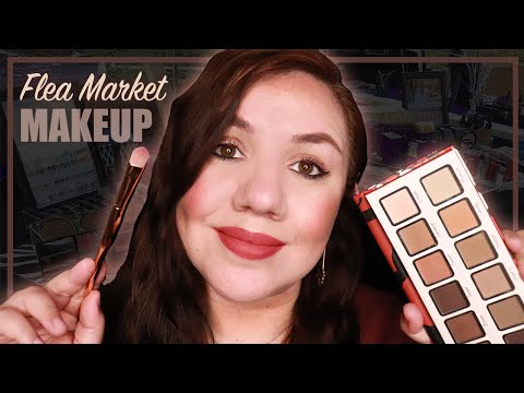 ASMR Flea Market Makeup Artist Does Your Makeup Roleplay / Personal Attention and Face Brushing