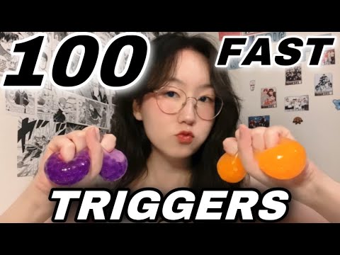 ASMR | 100 FAST & AGGRESSIVE TRIGGERS✨for people who DON’T wear headphones [SUPER TINGLY]