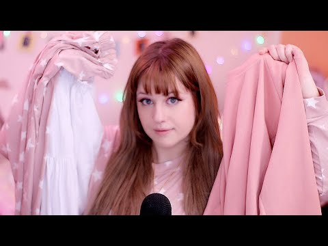 ASMR ITA 👗 Shein Try On haul! SHOW & TELL ~ 💄 Fabric Sounds | Whisper