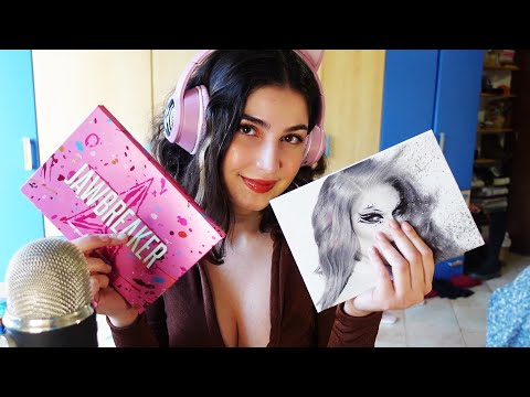 ASMR MAKEUP COLLECTION: Eyeshadow Palettes (whispering, tapping)